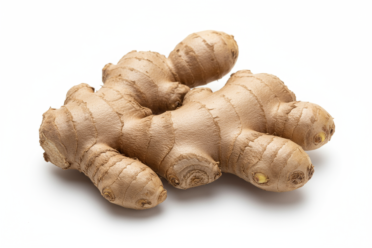 generate an image of ginger root have it have a white background